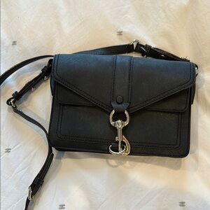 Black Leather Crossbody Bag